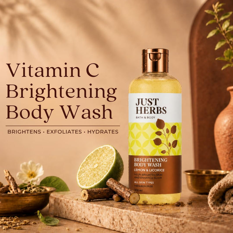 Just Herbs Lime and Liquorice Vitamin C Brightening Body Wash