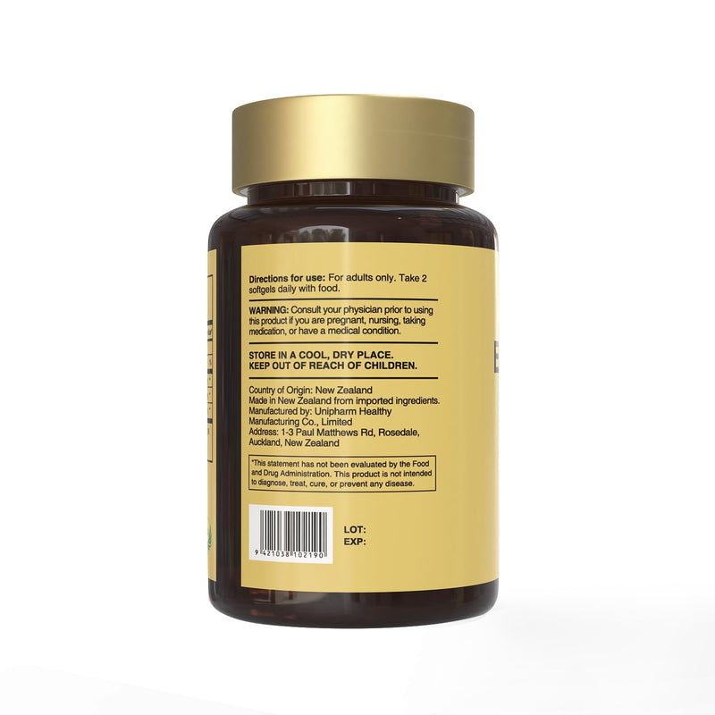 [Australia] - HUJ 97% EPA Omega-3 Fish Oil - 1200mg EPA Fish Oil, Wild-Caught, Sustainably Sourced - Suppprts Cardiovascular Health & Healthy Triglyceride lewels* - 60 Softgels 