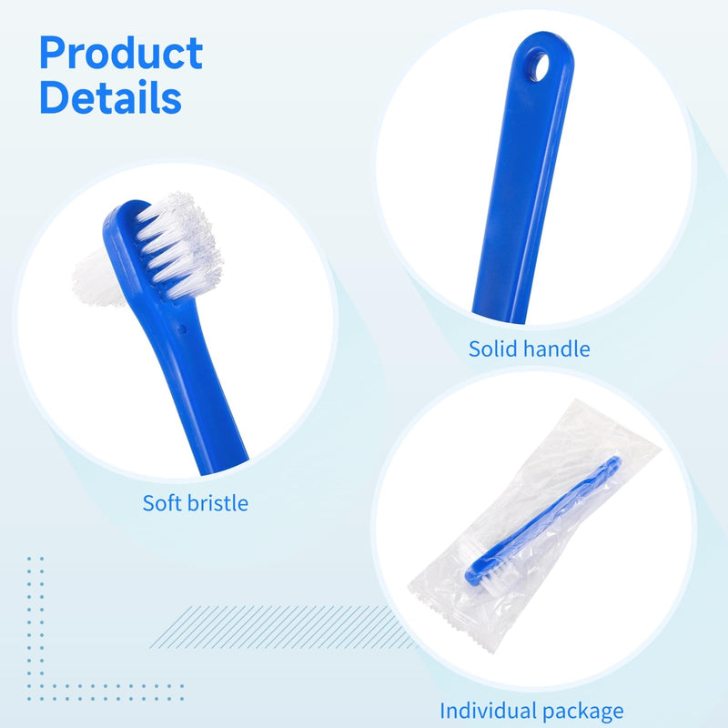 [Australia] - OMISTAR 50 PCS Denture Brushes Dual-Sided Bristle Individually Firm Hard Bristle Toothbrush Denture Cleaner Brush for Retainers False Teeth Braces 