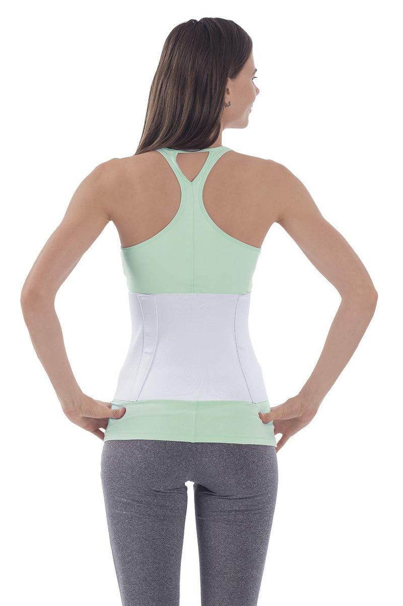 [Australia] - NYOrtho Tapered Abdominal Binder - Firm Compression Wrap - Breathable Stomach Support Post Injury or Surgery - with Contoured Body-Specific Design - 30-36 Inch Made in USA 9 Inch High 