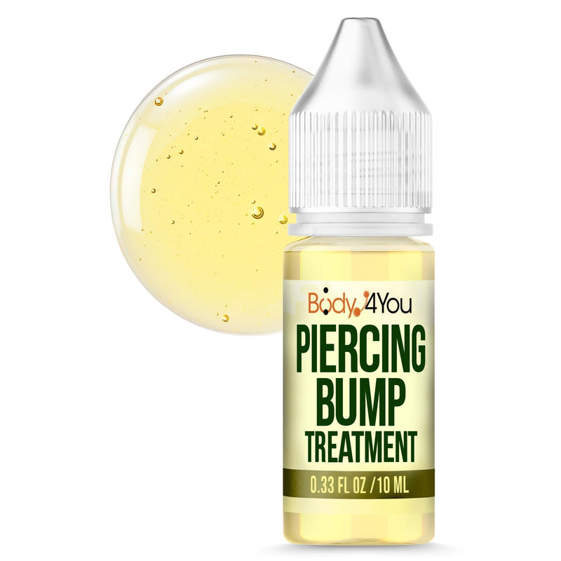 BodyJ4You Piercing Bump Treatment Keloid Bump Removal | Nose Piercing Cleaner Ear Piercing Cleaning Solution | Bump Shrinking Drops Keloid Bump Removal | Aftercare Piercing Solution | 0.33 Fl Oz 0.33 Fl Oz (10ml)