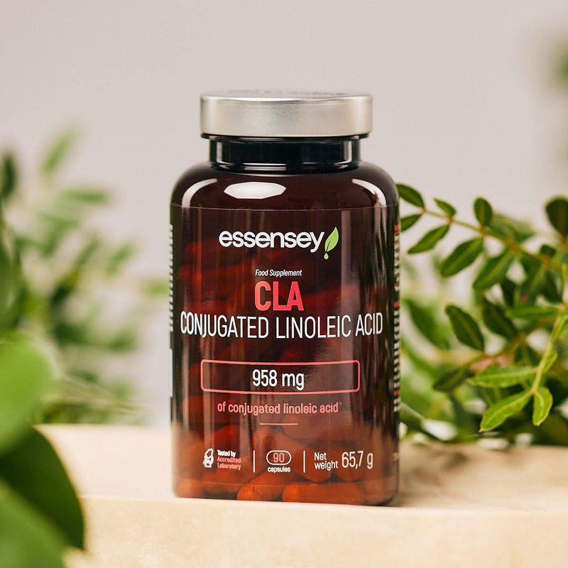 [Australia] - ESSENSEY - CLA capsules I 958 mg per recommended daily dose I 90 capsules I For vegetarians I 120 daily doses I Cellulose capsule 