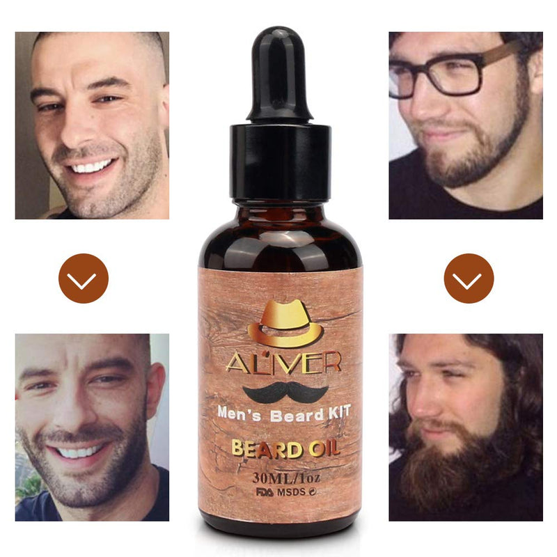 [Australia] - Beard care set for men, beard set for men with beard shampoo, beard oil, beard creams, beard comb, beard brush, beard scissors, beard care set for men, gift set for men 