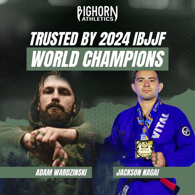 Bighorn Athletics Jiu Jitsu Finger Tape | Athletic Sports Tape for Injuries & Support: BJJ, Judo, MMA, Rock Climbing, Volleyball, Crossfit, Hands & Toes | 0.3-Inch x 45-feet, 8-Rolls, Military Green