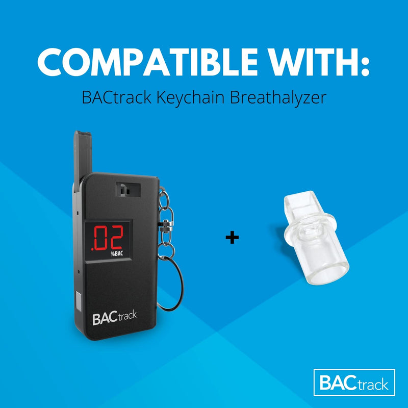 BACtrack Keychain Breathalyzer Mouthpieces (20 Count) | Compatible with BACtrack Keychain, Go, Vio and T60 Breath Alcohol Testers | Not Compatible with BACtrack C6 and C8 Breathalyzers 20 Count (Pack of 1)