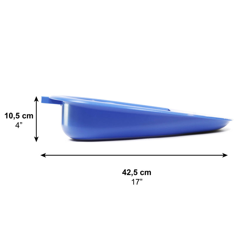 [Australia] - PEPE Mobility - Bed Pans for Elderly Females, Easy to Clean, Comfortable, with Handle, Portable, Blue 