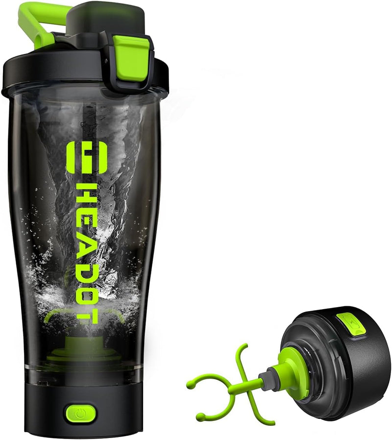 [Australia] - HeaDot Electric Protein Shaker Bottle, Shaker Cup for Protein Shakes and Meal Replacement Shakes, Rechargeable Type C Blender Bottles, BPA Free, Made from Tritan, 680ml 