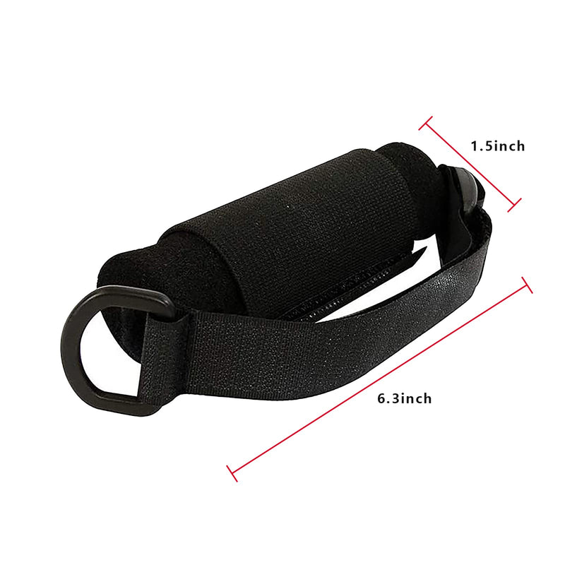[Australia] - Universal Cuff Utensil Holder Strap Elderly Hand Strap for Holding Holds Utensils Writing Aids Parkinson Arthritis Tremors Patient Eating Assistance (Black) Black 