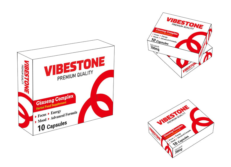 Ultra Strong VIBESTONE RED™.10 x 700mg Pills - Herbal Supplement, Performance Enhancing Supplements for Energy, Stamina and Endurance.Stronger and Harder Performance Ginseng Capsules. 10 count (Pack of 1)