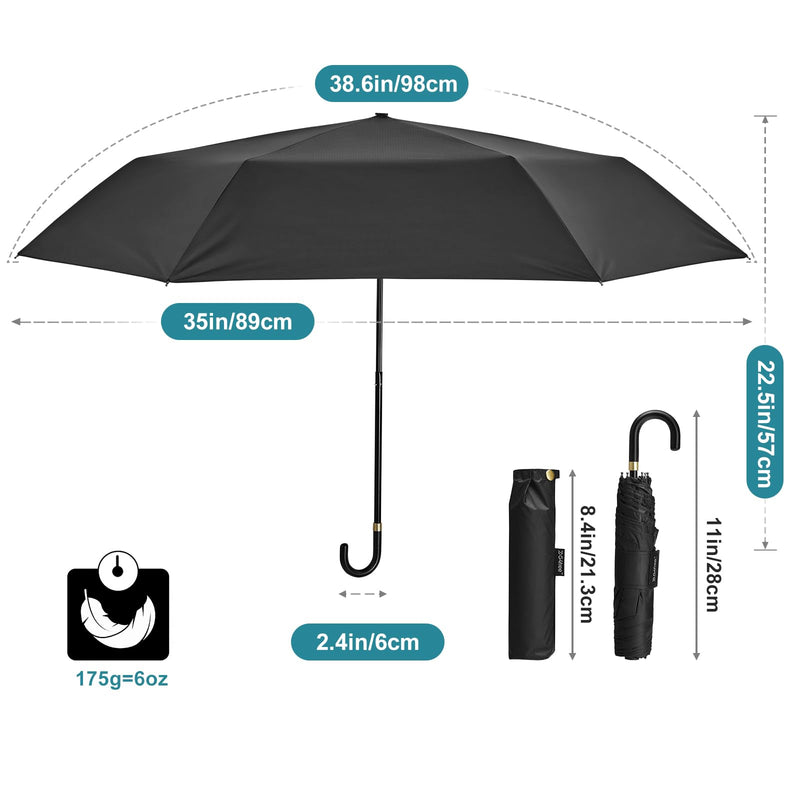 G4Free Ultralight UPF 50+ UV Protection Compact Umbrella and Mini UPF 50+ Ultralight Slim UV Protection Umbrella