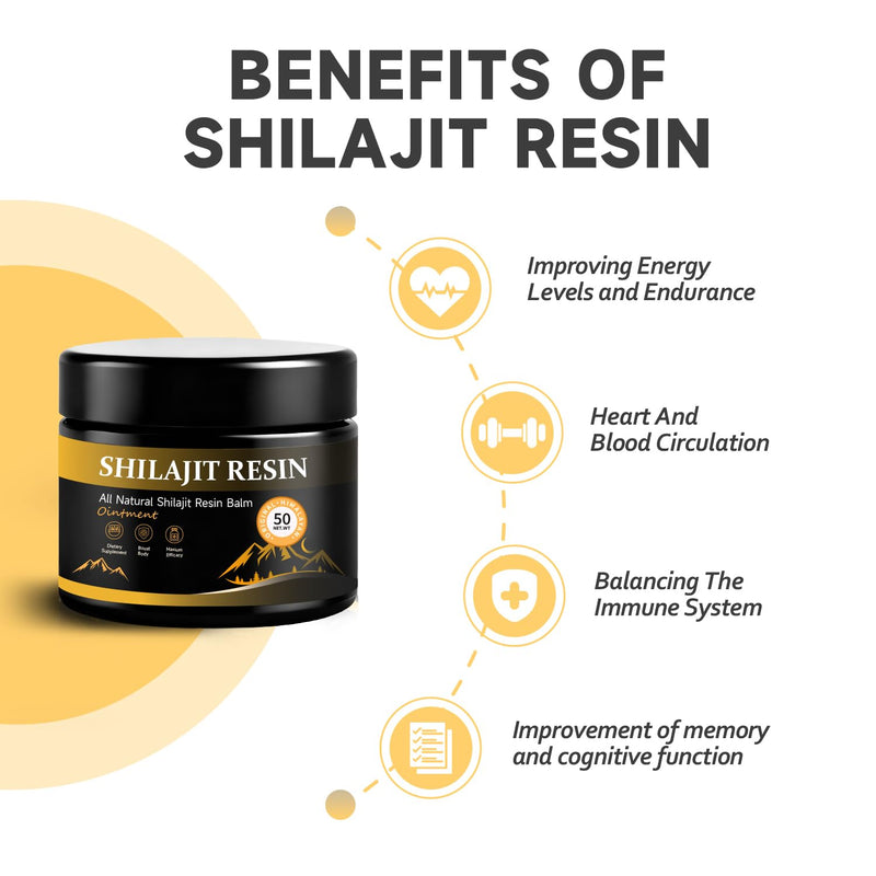 Himalaya Shilajit Resin - Gold Seal Pure Shilajit with Fulvic Acid, 85+ Minerals - Natural Energy Giver for Immune System & Vitality - Pure Himalayan Shilajit for Men (2 Pack) 1 ml (Pack of 1)