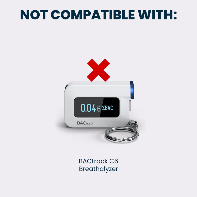 BACtrack Go & Keychain Breathalyzer Mouthpieces | 20ct | Individually Wrapped | Food-Grade | BAC Alcohol Tester Replacement Tips 20 Count (Pack of 1)