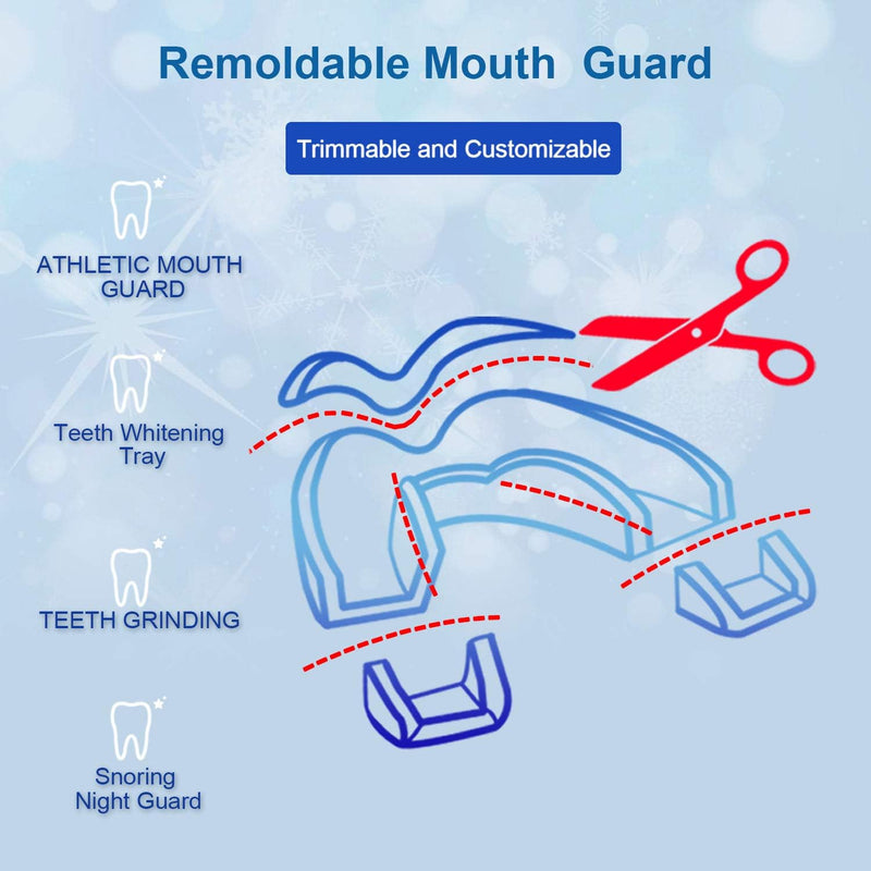 [Australia] - Leesgel Kids Mouth Guard for Grinding Teeth, Teeth Grinding Mouth Guard for Sleep, Kids Moldable Custom Night Bite Guards, Clenching, Bruxism, Sport Athletic, Whitening Tray (4 Pack) 