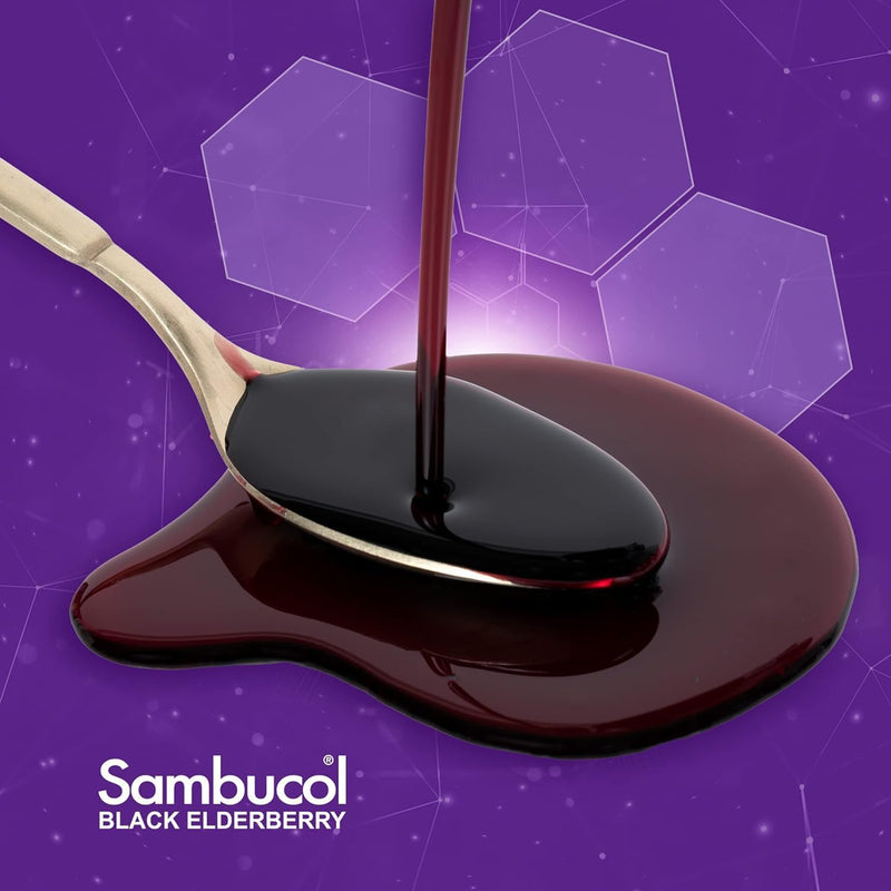 Sambucol Black Elderberry Syrup and Gummies - 7.8 Fl Oz, 30 Count Bundle | For Kids, Elderberry Supplement with Vitamin C and Zinc, Syrup & Chewable Gummies for Children Kids Syrup + Gummies