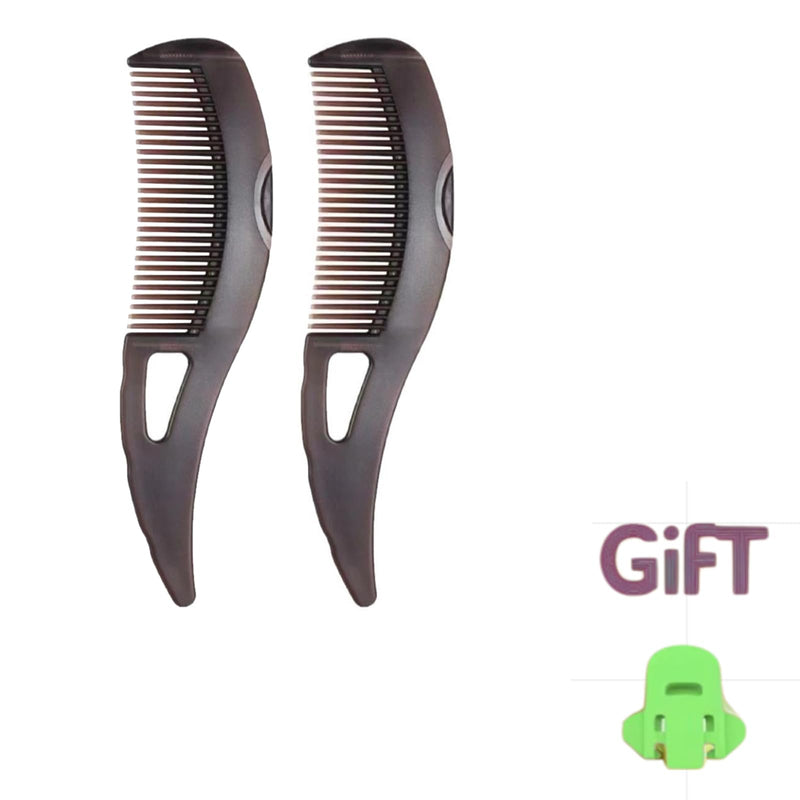 2 pcs xiangwenlan dandruff comb,Hollow Tooth Hair brush for Scalp Massage, Reduce Scalp Itching/Oil, Dandruff brush with Skin Scraping Handle,Scalp Care Comb for Women and Men, Small,