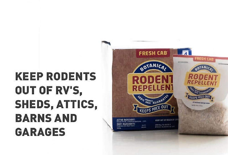 [Australia] - Fresh Cab Rodent Repellent; Quickly Repelling Pests from Treated Areas; Preventing Re-Infestation for up To 3 Months; Safe for Children, Pets and the Environment; Non-Toxic; 8-Scent Pouches 