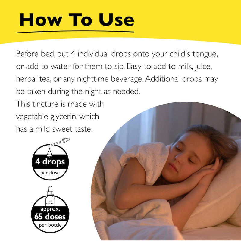 Bach RESCUE SLEEP KIDS Dropper 10mL, Natural Sleep & Stress Relief Aid, Homeopathic Flower Essence, Free of Melatonin, Sugar & Gluten, Kid-Friendly, Non-alcohol Formula Kids Sleep Aid