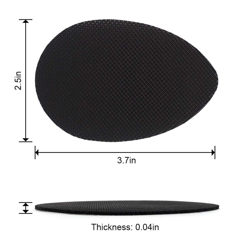 [Australia] - Non-Slip Shoes Pads Adhesive Shoe Sole Protectors, High Heels Anti-Slip Shoe Grips (Black - 3 Pairs) Black - 3 Pairs 