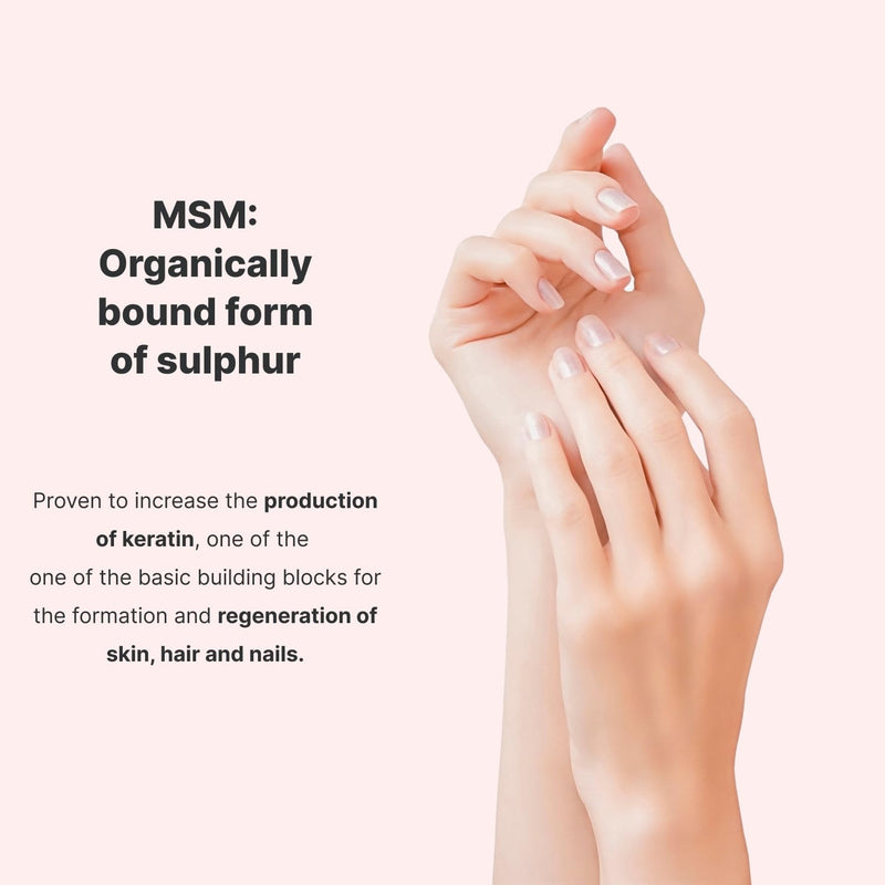 Vilgain Hair, Nails & Skin Complex ⁠-⁠ Probiotics, Vitamins and Minerals to Support The Health of Skin, Hair and Nails, in Vegetable Capsules