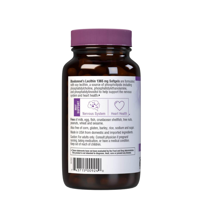 [Australia] - Bluebonnet Lecithin 1365mg, 90 Count 90 Count (Pack of 1) 