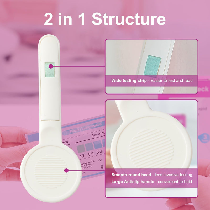 Vaginal pH Test Strips, Vaginal Yeast Infection Test Strips, Feminine pH Test, BV Test Strips pH Balance for Women, 15 Individually Packaged Strips