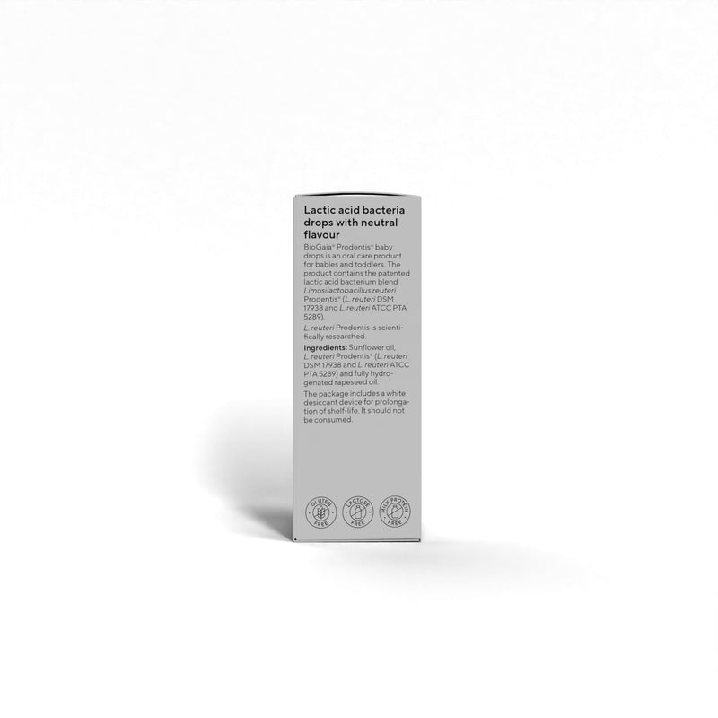 BioGaia Prodentis Baby Oral Probiotics | Liquid Patented Probiotic Drops for Babies & Infants 6+ Months | Helps Maintain Bacteria Balance in The Mouth | Unique L. Reuteri | Neutral Flavour | 5 ml