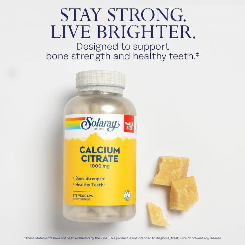 [Australia] - Solaray Calcium Citrate Complex, 1000 mg (68 Serv, 275 Count) 275ct 