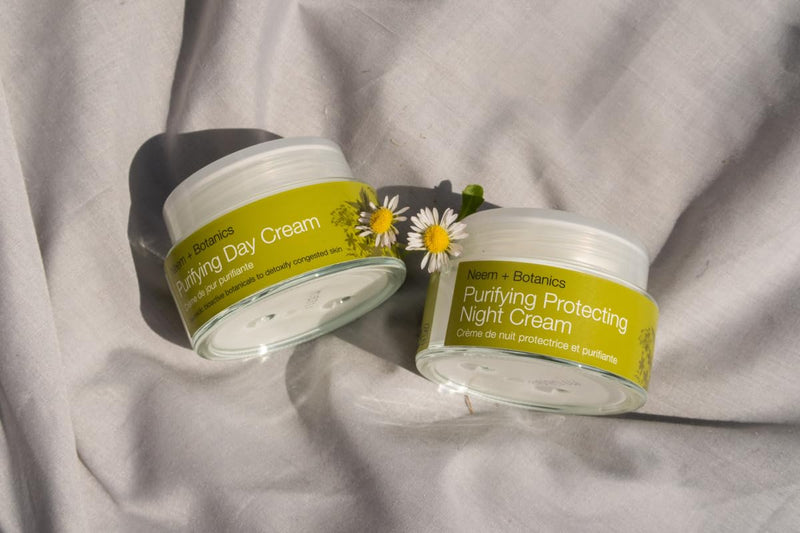Urban Veda Moisturizer Skincare Set | Acne Moisturizer Day Cream, 1.70 Fl oz | Vitamin C Night Cream, 1.70 Fl oz| Face Moisturizer for Oily Skin| Pimple Cream with Tea Tree| Face Cream for Women & Men Day + Night Cream 1.7 Fl Oz (Pack of 2)