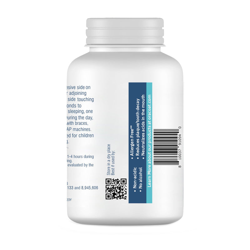 [Australia] - OraCoat XyliMelts Dry Mouth Relief Moisturizing Stick-On Melts Berry Smoothie with Xylitol, For Dry Mouth, Stimulates Saliva, Non-Acidic, Day and Night Use, Time Release for up to 8 Hours, 100 Count 