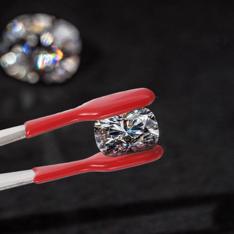 [Australia] - 4 Piece Tweezers with Rubber Tips Tweezers Flat Curved Tip with Red Silicone Coated PVC Rubber Jewelry Tweezers Long Tweezers for Stamp Jewelry Hobby Craft Industrial Electronic 