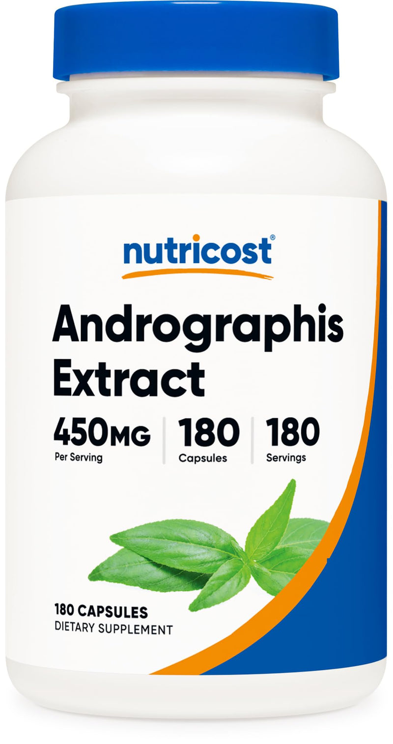 [Australia] - Nutricost Andrographis Extract 450mg, 180 Vegetarian Capsules - Non-GMO & Gluten Free 