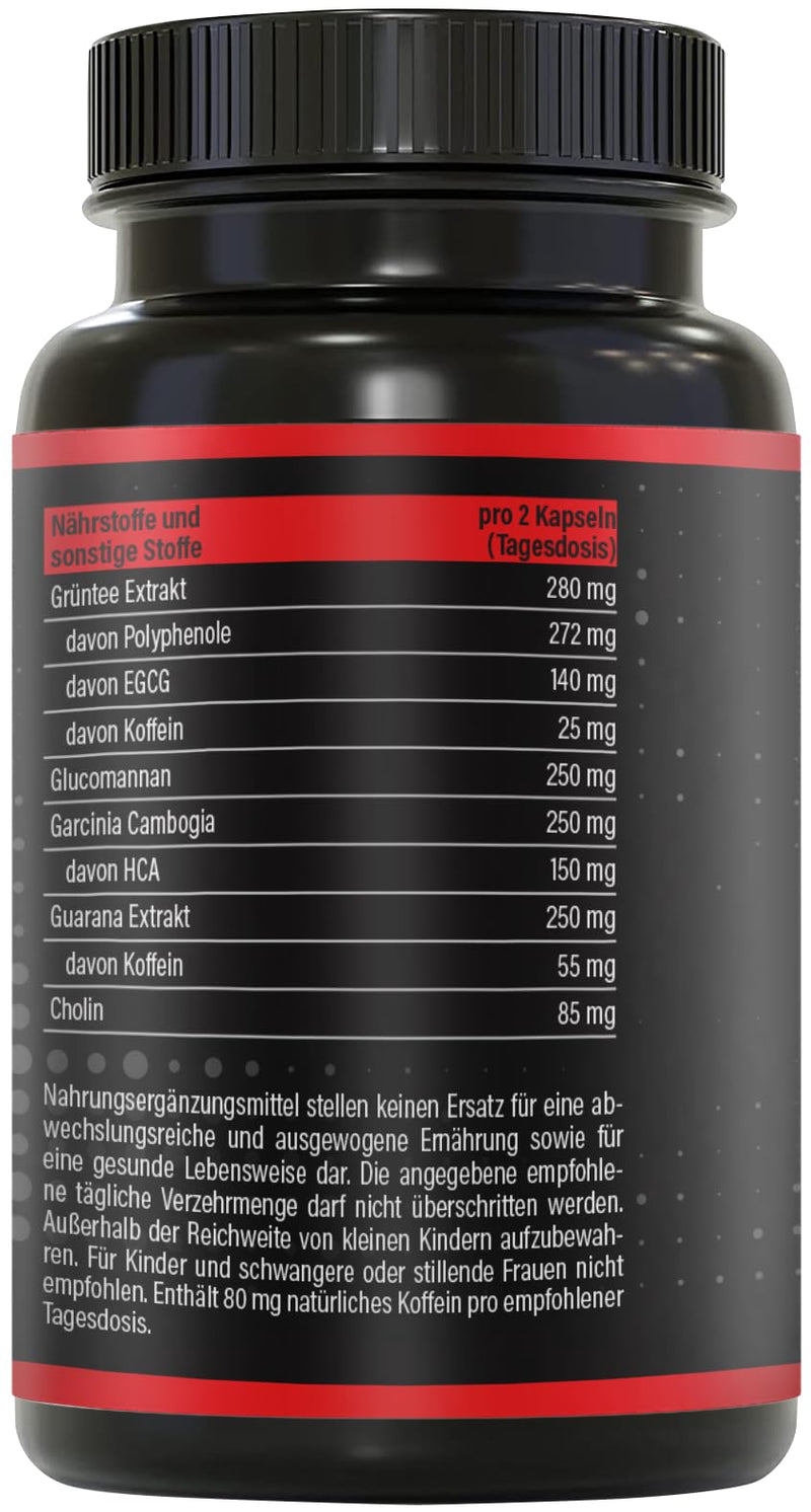 [Australia] - BRNR TURBO BRNR Instant Metabolism Formula with Choline, Green Tea Extract, Glucomannan, Garcinia Cambogia, Guarana, 120 Capsules 