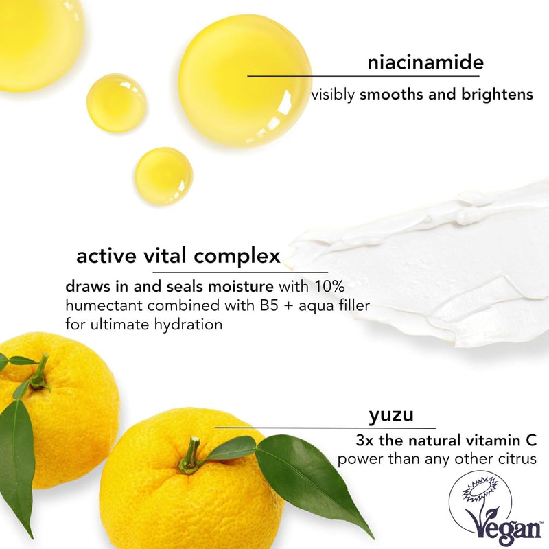 Saturday Skin Yuzu Eye Balm Vitamin C Illuminating Eye Cream | Korean Eye Cream with Niacinamide and Caffeine for Wrinkles, Puffy Eyes, Dark Circles and Hydration, 15ml