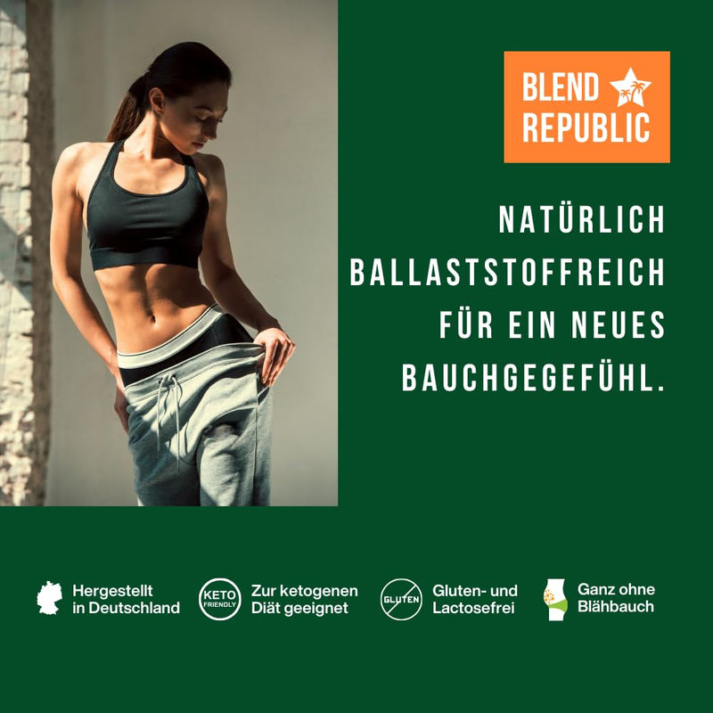 [Australia] - BLEND REPUBLIC® intestinal well-being fiber powder for essential bacterial strains - probiotics prebiotics powder - intestinal flora building vegan, 300g 