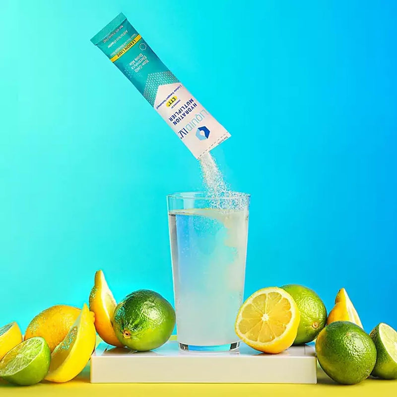 Liquid IV Hydration Multiplier - Lemon Lime - Powder Packets | Electrolyte Drink Mix | Easy Open Single Serving | Non-GMO | 30 Pack