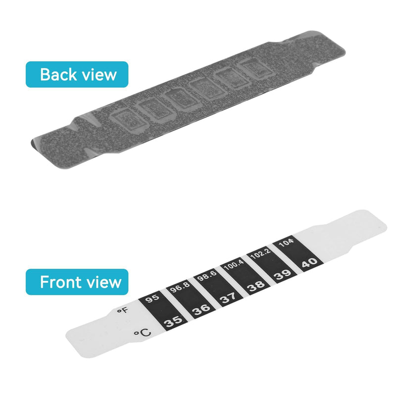 [Australia] - 20pcs Forehead Thermometer Strips for Kids Reusable Forehead Fever Temperature Stickers Fever Strips Ear Thermometer Stickers with 20 Manuals for Home Use Travel 