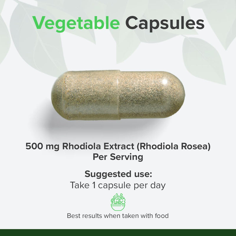 [Australia] - Rhodiola Rosea Capsules High Strength - Herbal Stress Relief Supplements - Rhodiola Vegan Supplements - Mood Support, Stress Management, Brain Supplement from Raw Powders (240 Capsules) 240 Pieces (Pack of 1) 