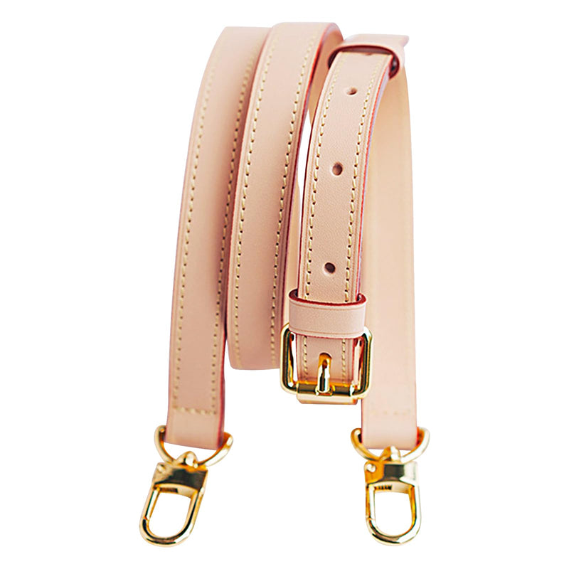 Genuine Vachetta Leather Strap Replacement Adjustable Crossbody Handbag Shoulder Purse Strap for Speedy Bags(APRICOT-Width:0.7in,Adjustable Length:39.4-47.2in) Apricot-width:0.7in&adjustable Length:39.4-47.2in