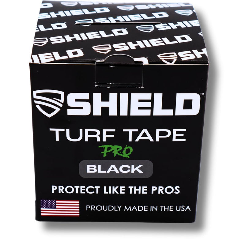 SHIELD Turf Tape Football – USA Made – 30 Ft, Flexible Arm Protection, Sweatproof Athletic Tape, Durable 4-Way Stretch – Black