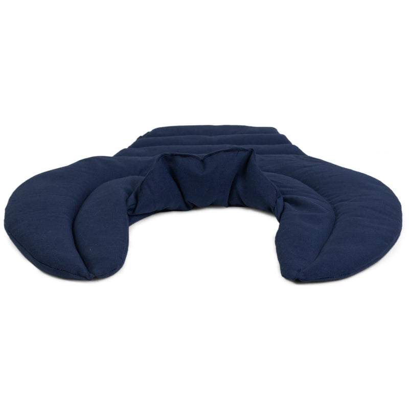 [Australia] - Cervical neck pillow - neck + shoulders + back - dark blue - linseed pillow - neck pillow heat pillow - easy to use cold and as a heat neck pillow linseed 