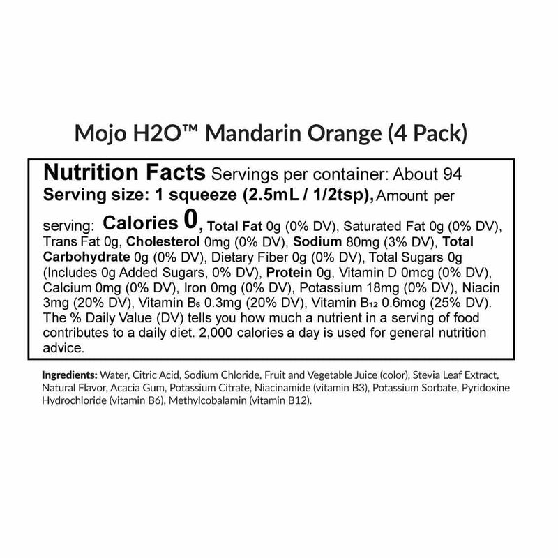 BioTrust Water Enhancer Drops - Mandarin Orange, B Vitamins & Electrolytes | Natural water flavoring drops with B vitamins & electrolytes for delicious hydration with zero calories 2 Fl Oz (Pack of 4)