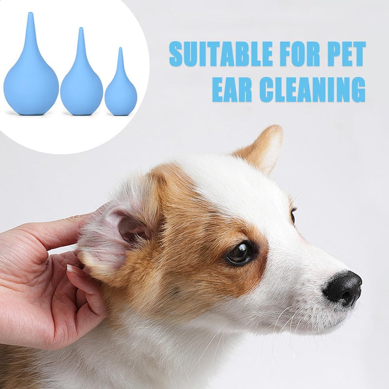 [Australia] - 3 Pack Hand Bulb Ear Syringes, Soft Reusable Rubber Suction Ear Bulb Syringe Ball, Baby Ear Cleaning Bulb, Ear Washing Squeeze Bulb for Kids, Adults, Pet (3 Sizes) 