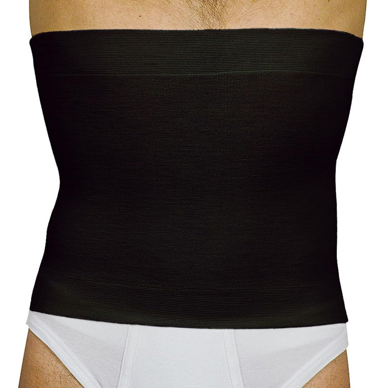 [Australia] - MANIFATTURA BERNINA Elan 500627 - Thermal heat belt belly warmer made of merino wool and cotton height 27 black XL 