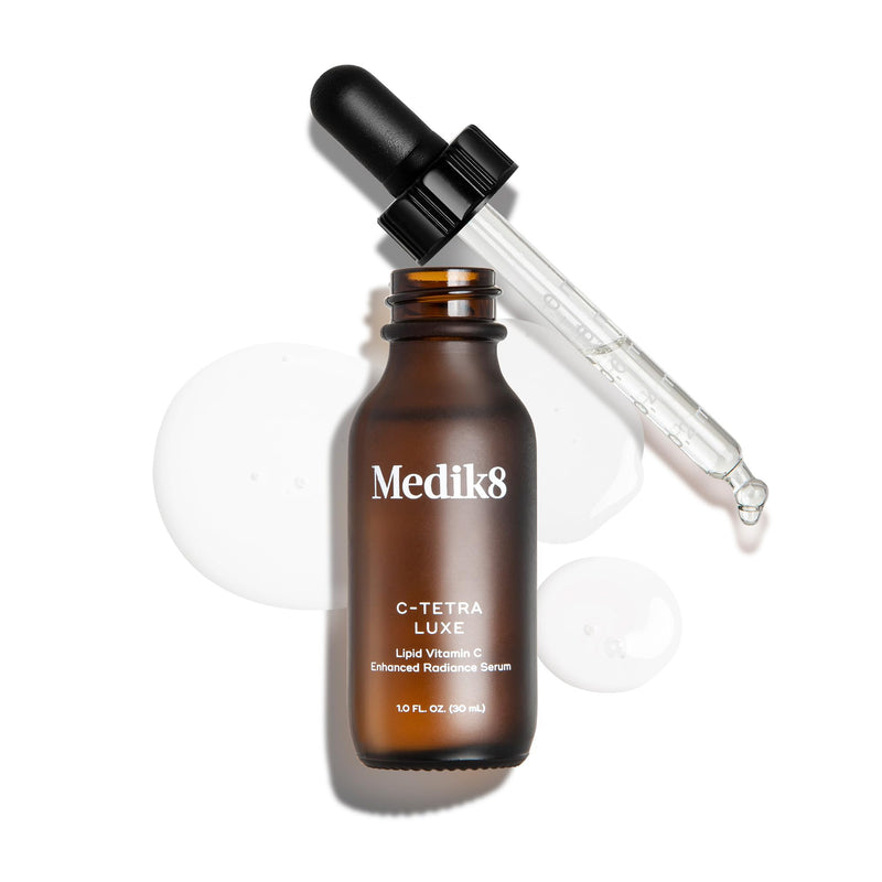 Medik8 C-Tetra Luxe - Balancing Vitamin C Serum For Face - Smooths Fine Lines and Wrinkles - Face Serum with Squalane - Vegan and Gluten Free - 1.0 oz | 14% Vitamin C, Squalane for hydration, lightweight,