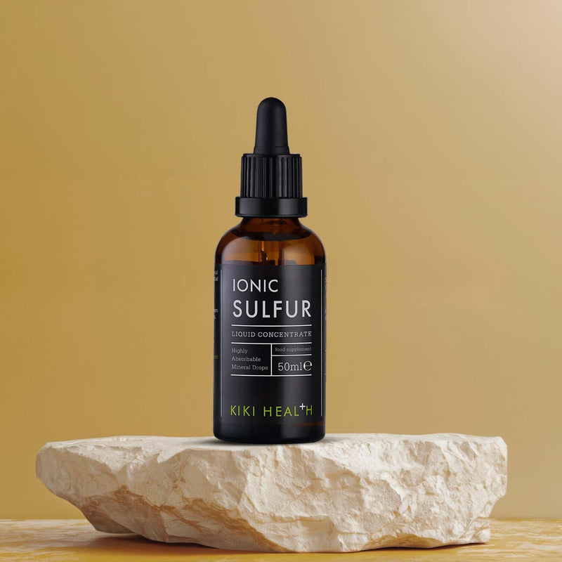 Ionic Sulfur Liquid Concentrate 50ml – Connective Tissue Structure & Mineral Support – High Absorption Sulfur Supplement Drops for Structural Compounds & Daily Mineral Balance, 85mg/Serving
