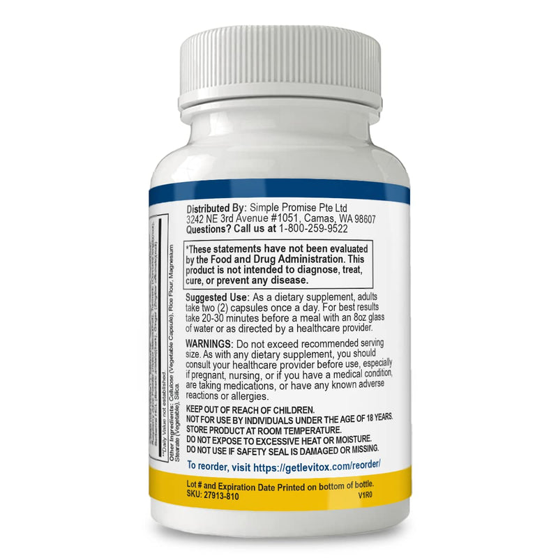 [Australia] - Levitox - Groundbreaking Weight and Liver Support - Aids Digestive Enzymes, 60 Capsules 