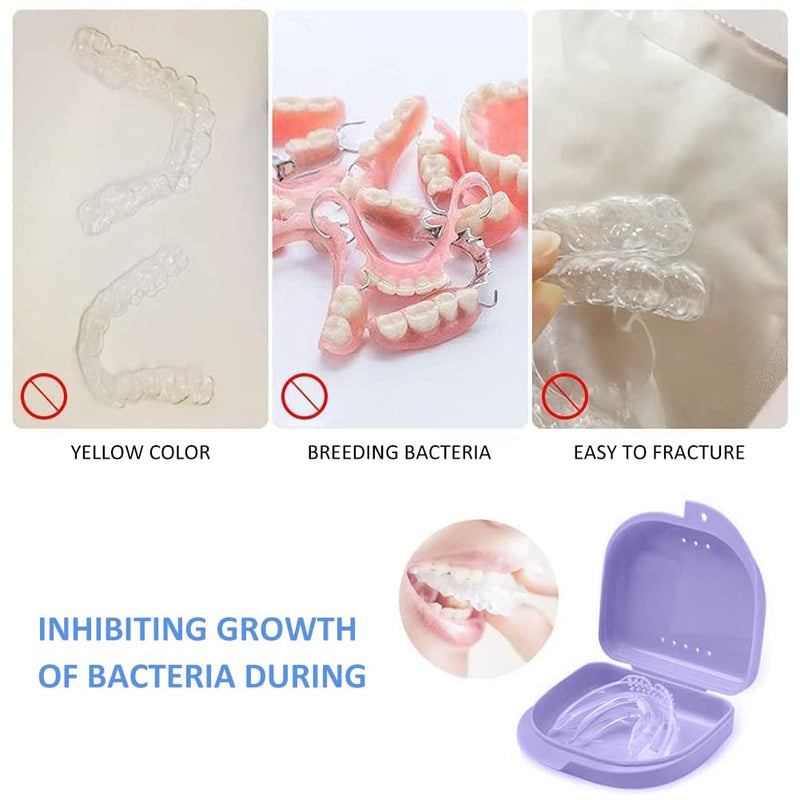 [Australia] - Denture box, denture box, 2 pieces braces box, braces box, braces box, denture box, denture box, denture container, denture box, denture box travel, dental retainer box 