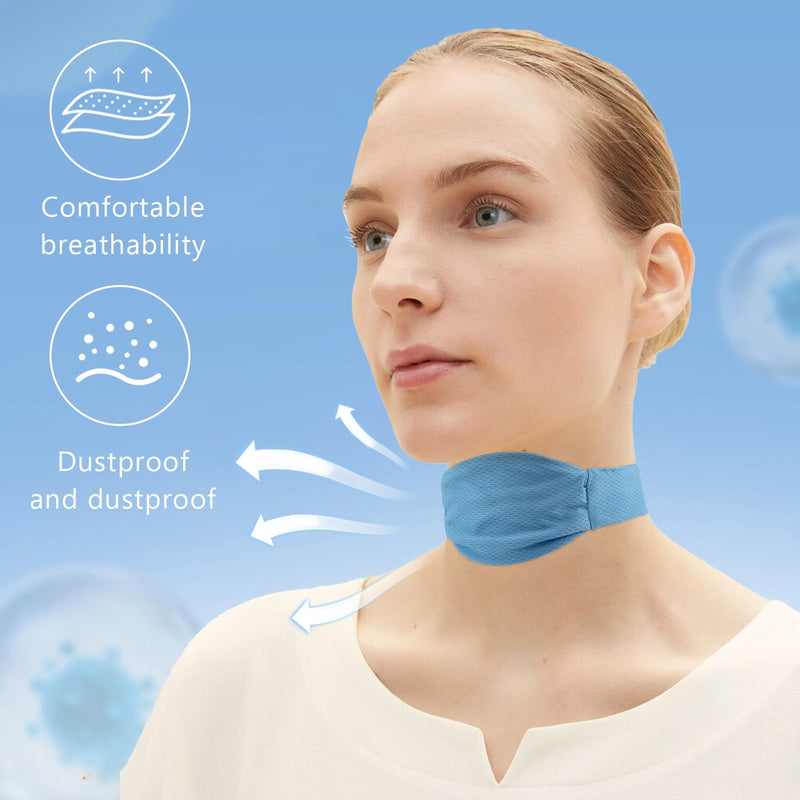 [Australia] - 2Pcs Trach Covers for Tracheostomy Neck Stoma Cover Breathable Dust- Proof Shield Neck Trachea Protector Adjustable Tracheostomy Supplies Reusable Tracheostomy Care Kits for Men and Women 