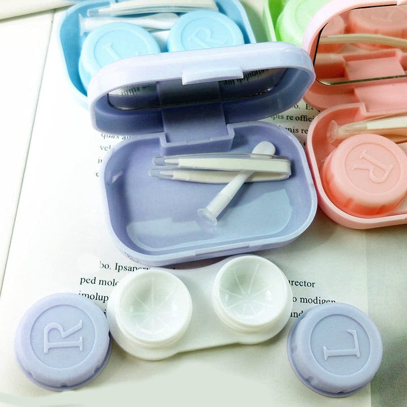[Australia] - Contact Lens Case, Travel Contact Lens Case, Mini Colors Portable Contact Lens Case for Travel and Home Use 