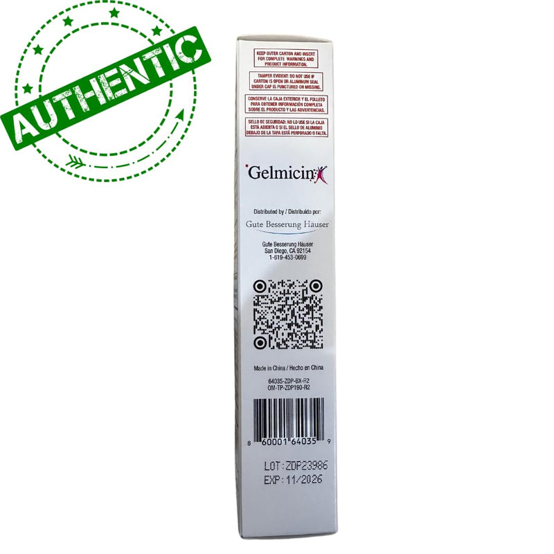 [Australia] - Gelmicin Hydrocortisone 1% - Anti-Itch Cream, Skin Rash, Skin Allergies, Eczema, Psoriasis - 1.41 oz Size (1) 